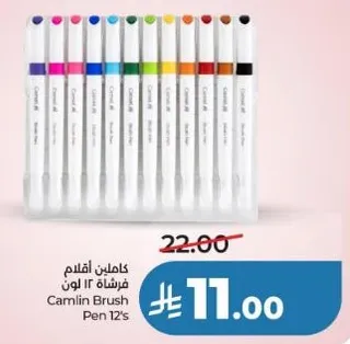 قلم فرشاه 12 لون من كاملين