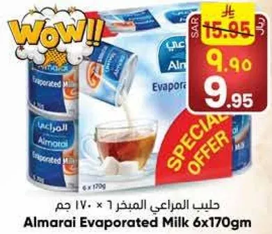 حليب المراعي المبخر 6×170 جرام