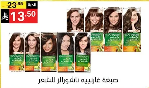 صبغه غارنيه ناشورالز للشعر.