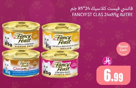 فانسي فيست كلاسيك باتيه 24*85 جرام نكهات متنوعه تشمل الدجاج واللحم.