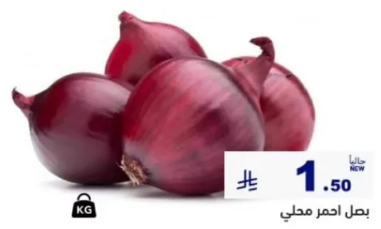 بصل احمر محلي.