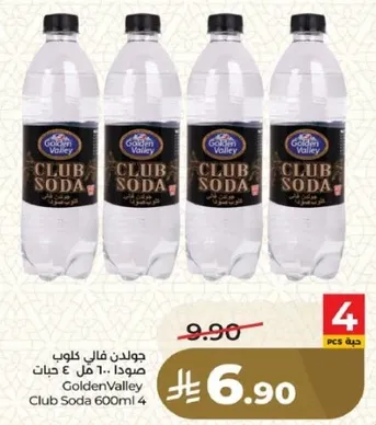 جولدن فالي كلب صودا 600 مل 4 حبات