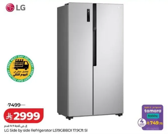 ثلاجه LG بجانب الثلاجه LS19GBBDI 17.9ct SI