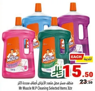 منظف مستر مصل متعدد الاغراض اصناف محدده 3 لتر