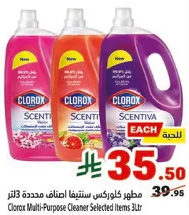 مطهر كلوركس ستينتيفا اصناف محدده 3 لتر