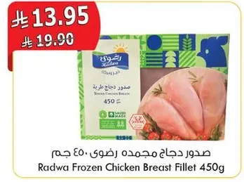 Radwa Frozen Chicken Breast Fillet 450g