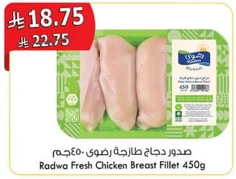 Radwa Fresh Chicken Breast Fillet 450g