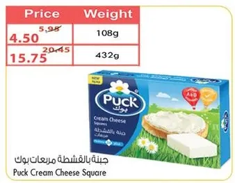 Puck Cream Cheese Square