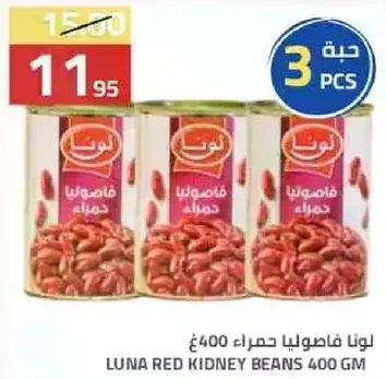 Luna red kidney beans 400 gm