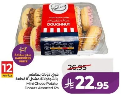 Mini Choco Potato Donuts Assorted 12s