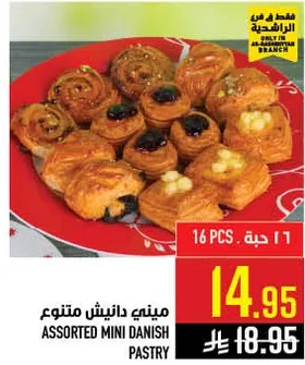 Assorted mini Danish pastry