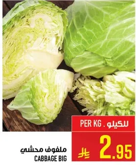 ملفوف محشي كبير، يباع بالكيلو.