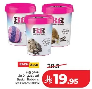 Baskin Robbins Ice Cream 500ml
