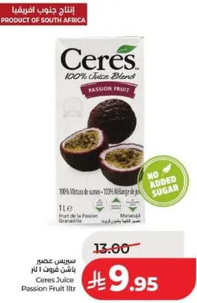 Ceres Juice Passion Fruit 1L