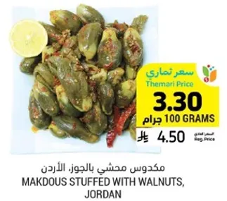 مكدوس محشي بالجوز، الاردن.