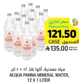 ACQUA PANNA MINERAL WATER, 12 X 1 LITER