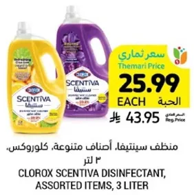 منظف سيتيفا، اصناف متنوعه، كلوركس، 3 لتر