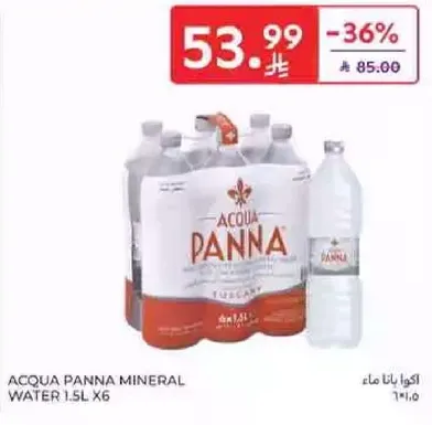 ACQUA PANNA MINERAL WATER 1.5L X6