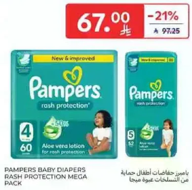 Pampers Baby Diapers Rash Protection Mega Pack