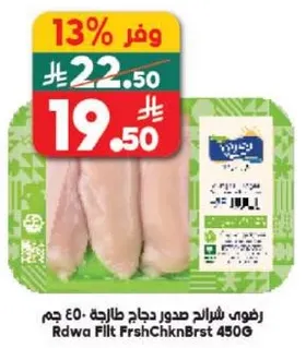 Fresh chicken breast fillet, 450g.