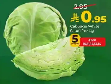 كرنب ابيض سعودي لكل كيلو