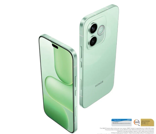 يتميز هاتف هونر بتصميم انيق مع قدرات كاميرا متقدمه ومعالج قوي.