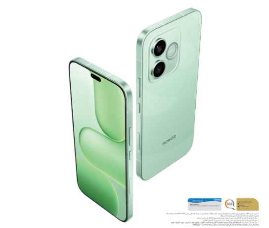 يتميز هاتف هونر بتصميم انيق مع قدرات كاميرا متقدمه ومعالج قوي.