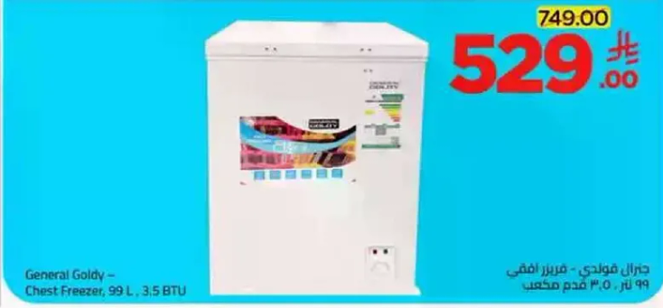 جنرال غولدي - فريزر افقي، 99 لتر، 3.5 BTU