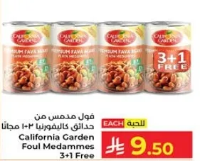 California Garden Foul Medammes 3+1 Free