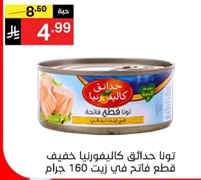 Tuna in oil, opened can, 160 grams.