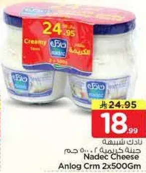 Nadec Creamy Cheese 2x500g