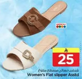 سليبر نسايي مسطح متنوع