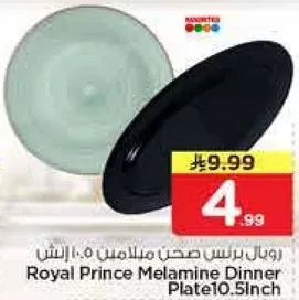 صحن ملون ملامين 10.5 بوصه