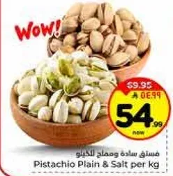 فستق ساده ومملح بالكيلو