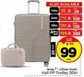 حقيبه بعجلات 20 بوصه كايل