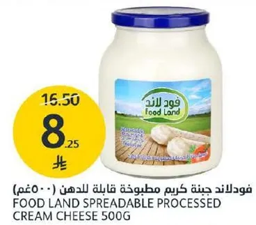 فودلاند جبنه كريم مطبوخه قابله للدهن 500غ