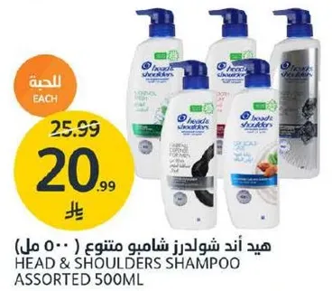 شامبو هيد اند شولدرز متنوع 500 مل