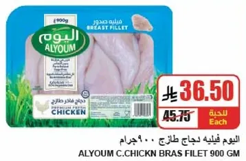 Alyoum Chicken Breast Fillet 900g.