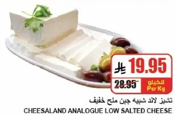 جبن شبيه قليل الملح من تشيز لاند