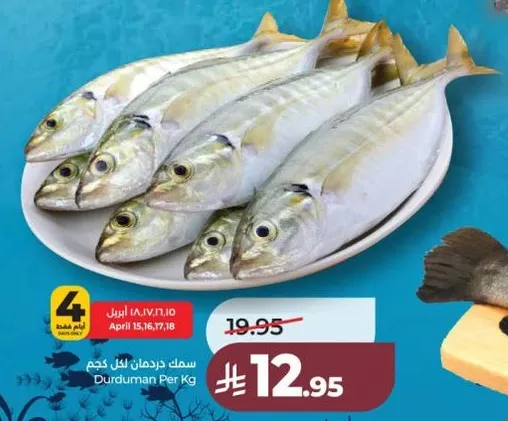 سمك دوردومان اقل كجم.