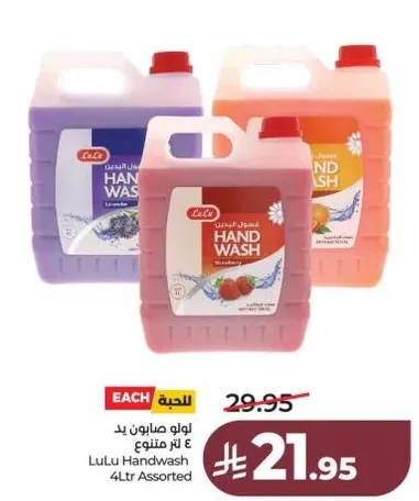 LuLu Handwash 4L Assorted