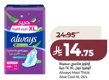 اولويز ماكسي سميكه XL 24 حبه