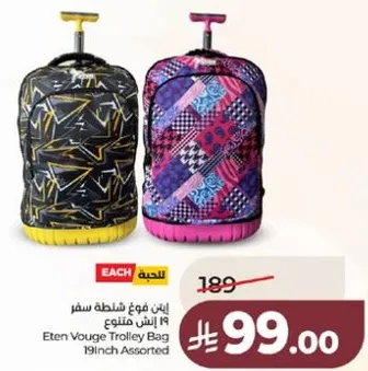 حقيبه سفر ايتن فوش 19 انش متنوع