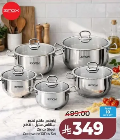 Zinox Steel Cookware 10Pcs Set