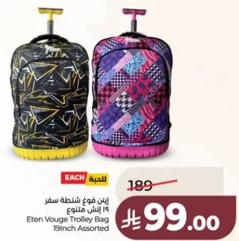 ايتن فوش شنطه سفر 19 انش متنوع