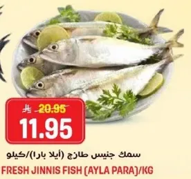 سمك جنيس طازج (ايله بارا)/كيلو.
