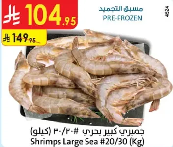 جمبري كبير بحري #20/30 (كيلو)