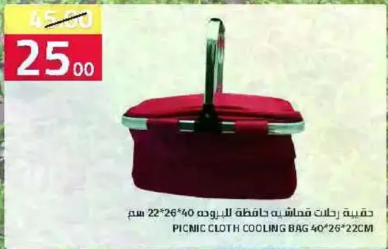 حقيبه رحلات قماشيه حافظه للبرووده 40*26*22 سم