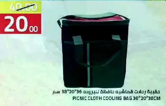 حقيبه تبريد قماشيه للنزهات 36*20*38 سم