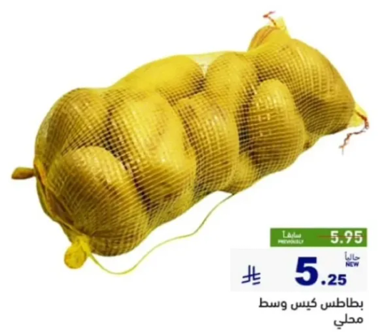 Medium-sized potatoes in a bag.